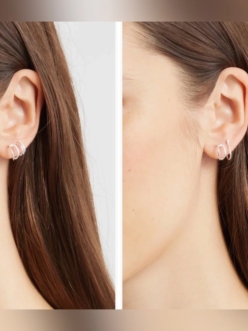 Nordstrom Set of 3 Demi Fine Dainty Huggie Hoop Earrings